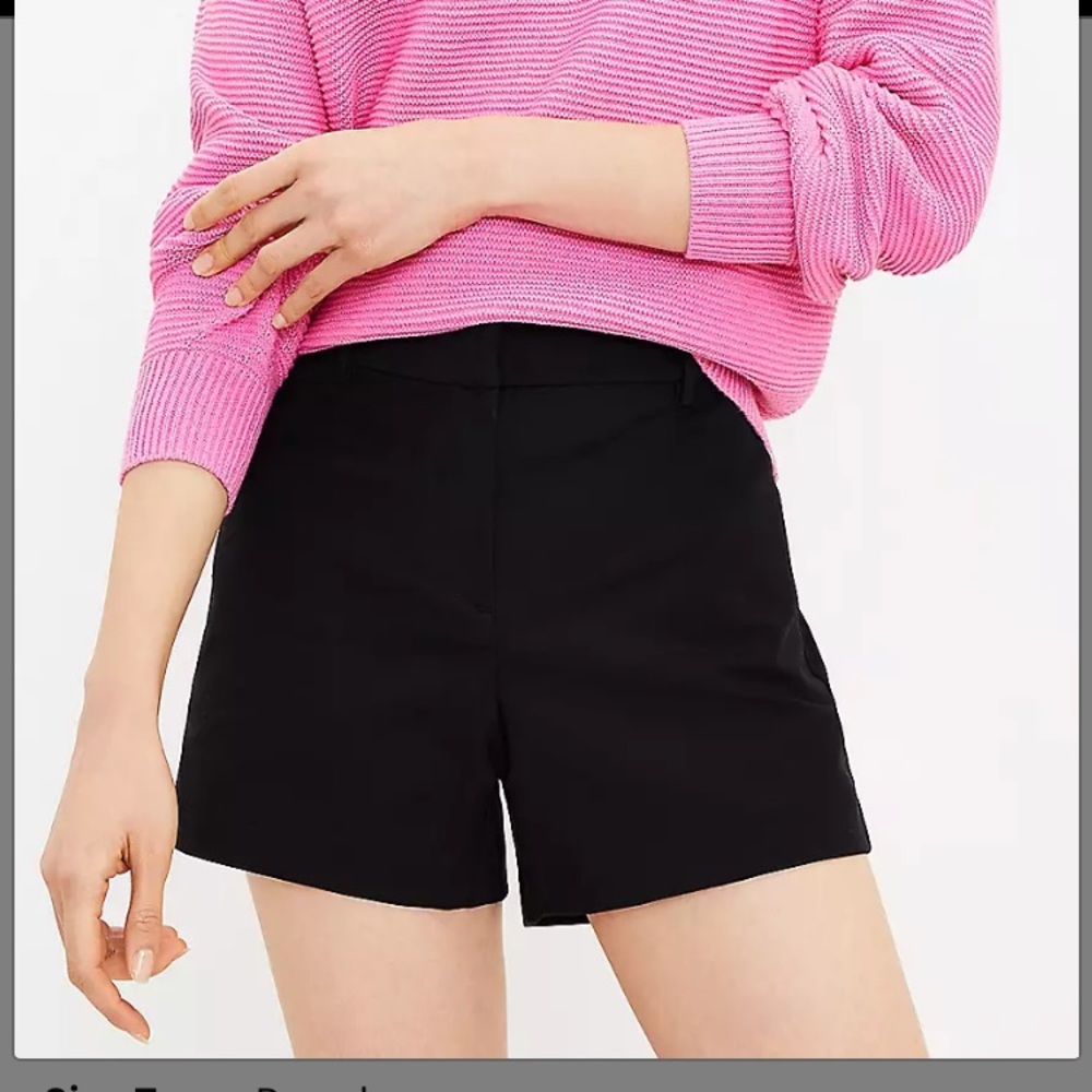 Black Loft Riviera Shorts with a 5” Inseam